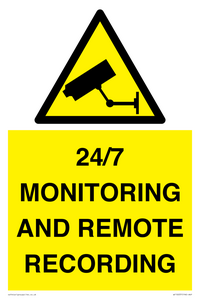 24/7 MONITORING AND REMOTE RECORDING